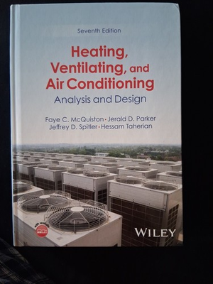 #ad Heating Ventilating and Air Conditioning: Analysis and Design by McQuiston $73.00