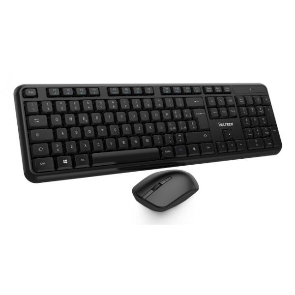 KM-811W VULTECH TASTIERA E MOUSE BUNDLE, WIRELESS, 1600DPI REGOLAB - Immagine 3