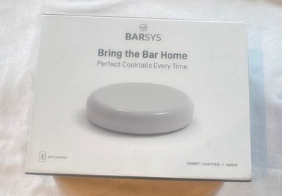 Barsys Smart Coaster + Mixer Set, App-Controlled Bluetooth, BSYS-CSTR-MIX