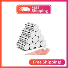 VSKIZ 60 Pcs Small Magnets, 8x3 mm Fridge Magnets