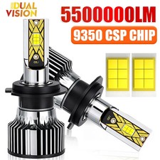 Turbo H7 H11 LED Headlight Bulbs Canbus H4 H8 H9 6000K 5000W 5500000LM Fog Lamp