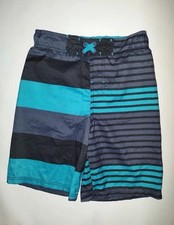 Boys Cherokee Multicolored Drawstring Swim Trunks Size M