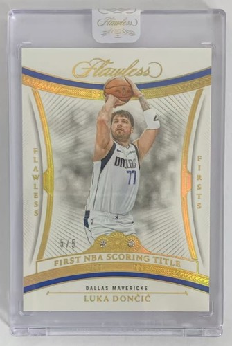 5/5≈1/1 2024-25 Flawless Luka Doncic #142 First NBA Scoring Title Dual Diamond