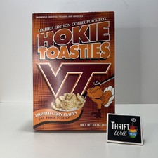 Hokie Toasties 1999 Cereal Box Virginia Tech