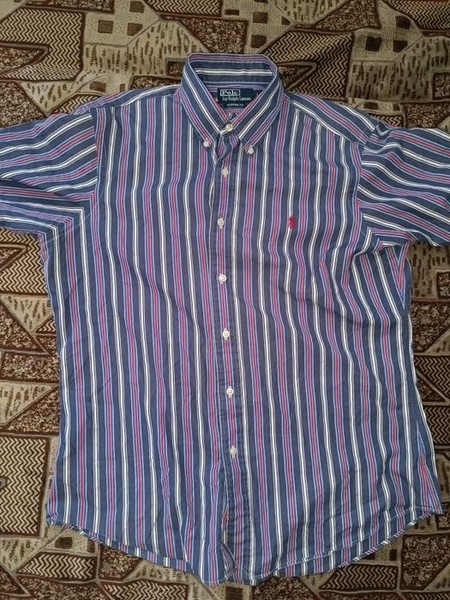 Men Ralph Lauren Shirt Multicolor Cotton 40