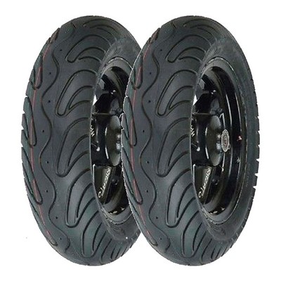 TYRE PAIR VEE RUBBER 100/90-10 56L + 100/90-10 56L VRM-134