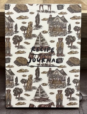 Friend of Mine Recipe Journal Off-White w/ Neutral Nature/Animal New Sealed