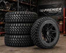 Gear Offroad Vortex Gloss Black 20x10 8x170 -19mm Wheels Tires Installed