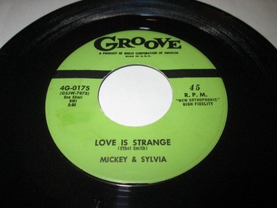 MICKEY & SYLVIA LOVE IS STRANGE 45 7'' NM/EX- US GROOVE VINYL LISTEN SOUL R&B