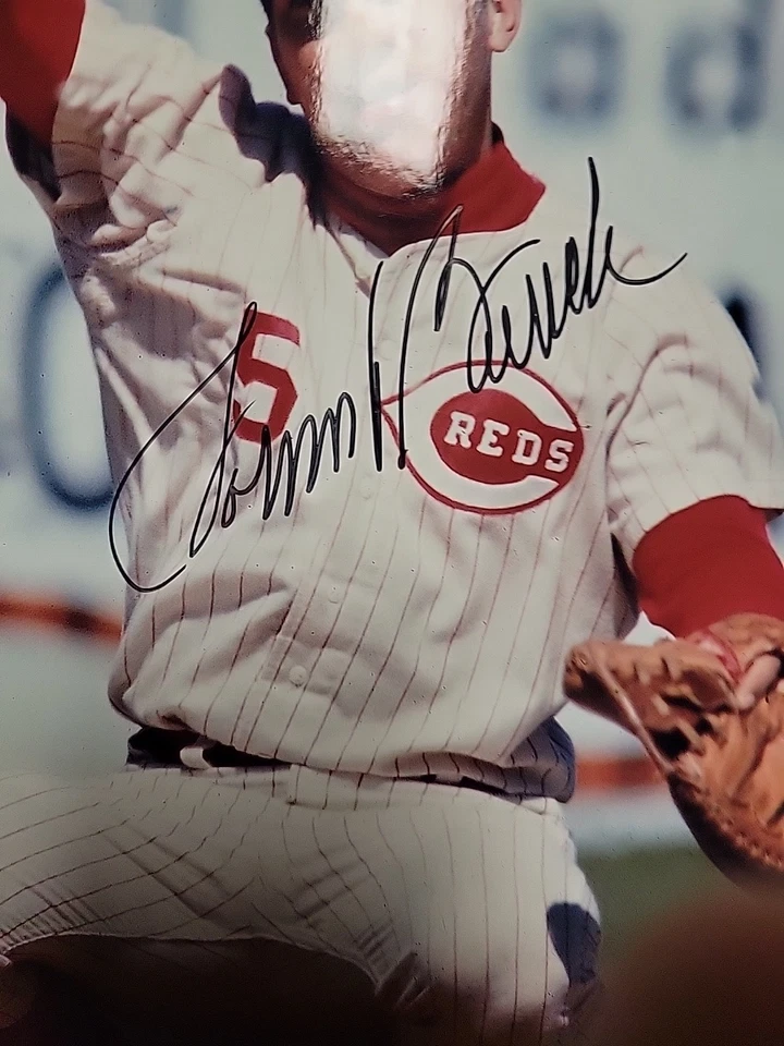 Foto autografiada de béisbol de Johnny Bench Cincinnati Reds 8x10 certificado de autenticidad JSA (sin tarjeta) Foto 3 de 3