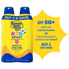 Kids Sport Sunscreen Spray SPF 50, Twin Pack, Kids Sunscreen Spray,