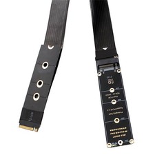Dual Protocol M.2 to PCIe 4.0 Extension Cable Adapter M.2 PCI-e/NGFF SATA SSD