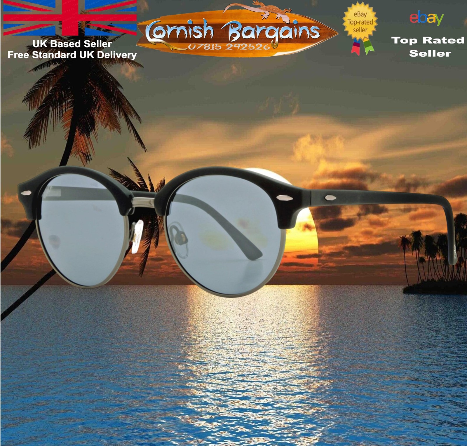 Foster Grant Sunglasses Mens or Ladies Semi Rimless NEW FREE P&P