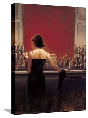 ART.COM Stretched Canvas Print Evening Lounge by Brent Lynch, 18'' x 24''
