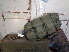 Orig. NL Armee Kompressionssack Schlafsack Defence 55x28 cm oliv NEU