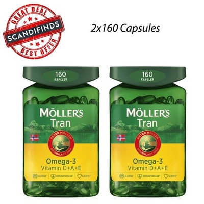 Mollers Omega 3 - 320 Capsules - Norwegian Fish Oil - SHIP DIRECTLY FROM NORWAY!