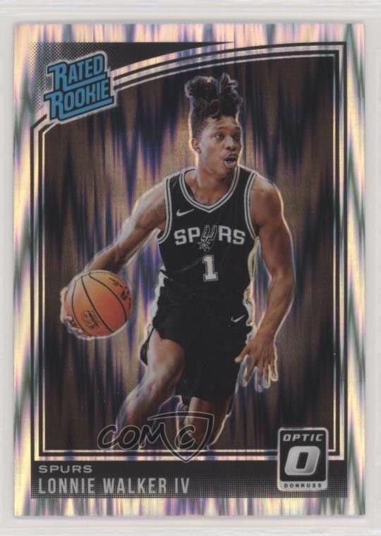 2018-19 Panini Donruss Optic Rated Rookie Shock Prizm Lonnie Walker IV #174 10uo