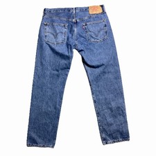 Vintage Levi's 501 Jeans Mens Medium Wash Button Fly Denim Size 36X32