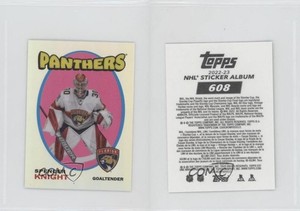 2022-23 Chrome NHL Sticker Collection 1971-72 Topps Rookie Spencer Knight #608