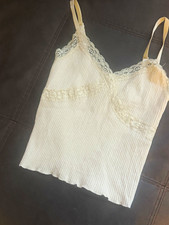 Vintage White Lace Garter Belt with Adjustable Garter Straps