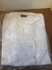 Neil Allyn Career Apparel white double-breasted chef jacket Cloth Knot Buttons L