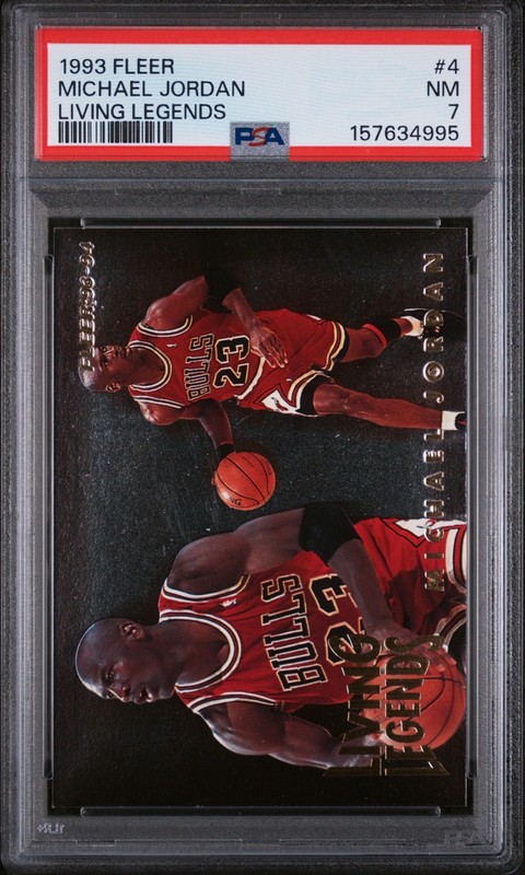Michael Jordan PSA 7 NM 1993 Fleer Living Legends #4