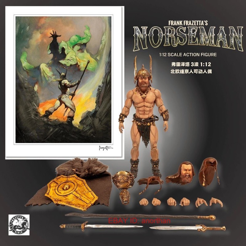 Frazetta Girls Wave 3 Norseman Viking 1/12 Action Figure