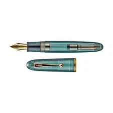 Jinhao 9019 Dadao Fountain Pen, Gold Trim, #8 Nib, Translucent Teal