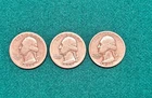 1937 P D S 25c Washington Silver Quarter 3 Coin Set - .5292 ASW  LOW MINTAGE