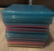 Empty CD Cases Hard Plastic Multi-color CD DVD Discs, 23 In Total