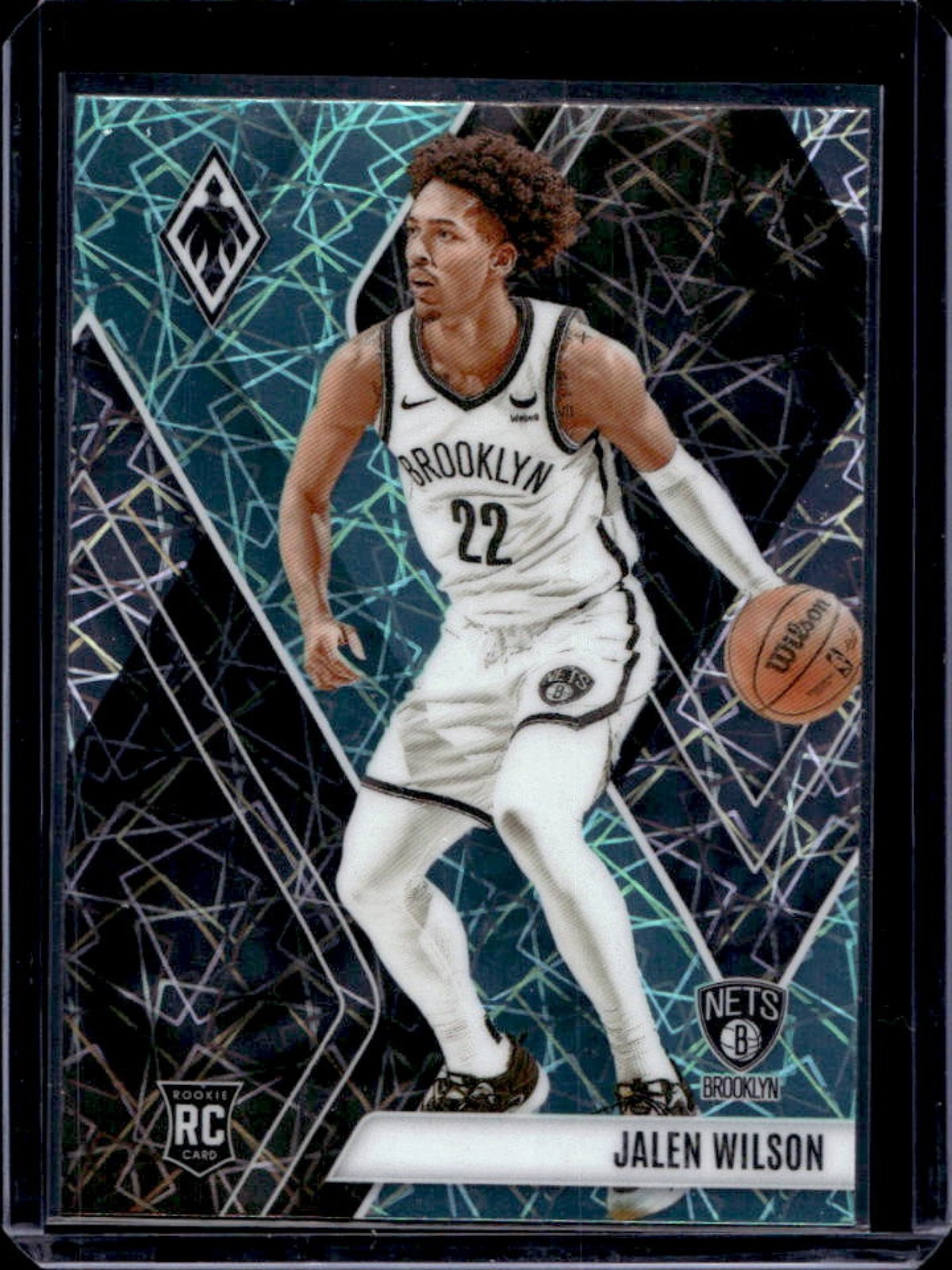 2023-24 Phoenix Jalen Wilson RC Teal Lazer Rookie #276 Nets