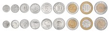 Algeria 1/4-100 Dinars, 9 Pieces Set, 1992-2025, KM #123-132, XF-Extremely Fine