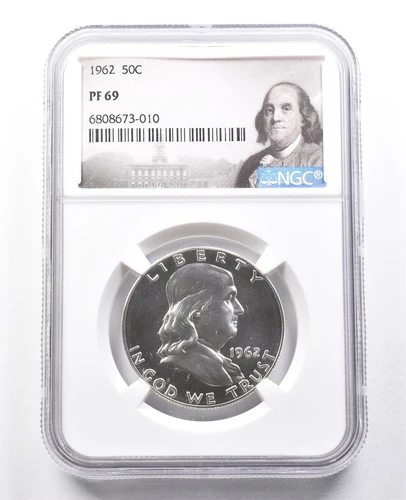 1962 Franklin Half Dollar PF69 NGC Great Contrast *1805