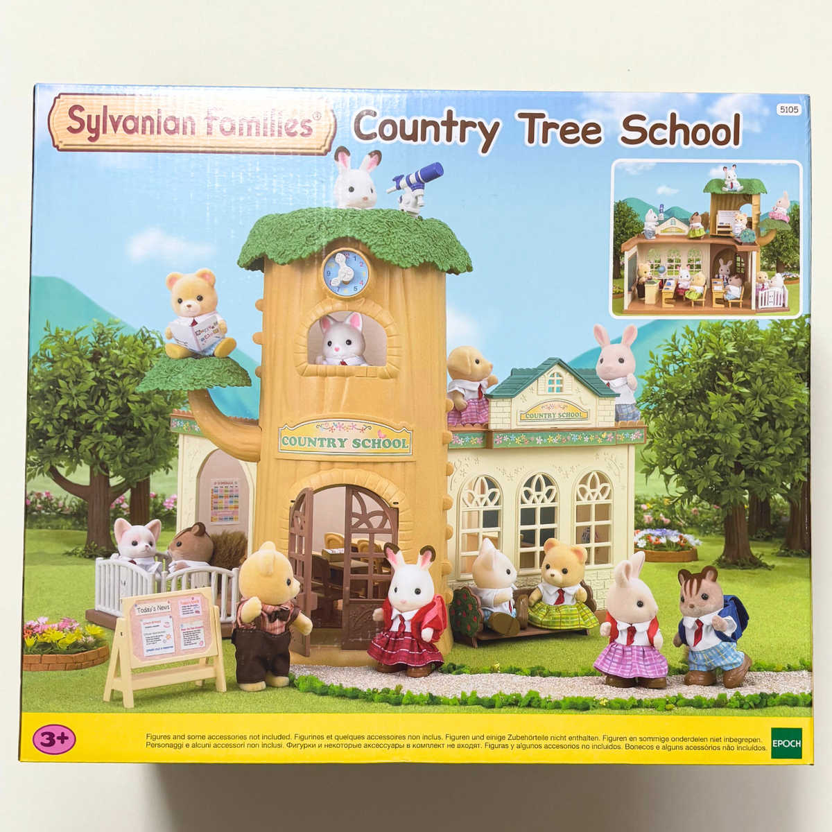 Sylvanian Families Calico Critters Country Tree School – Edizione Oltremare – Nuova - Foto 3