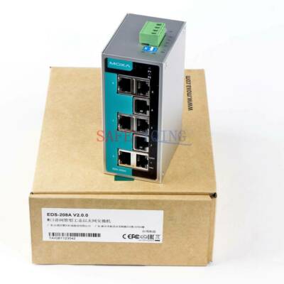 ONE MOXA EDS-208A 8-port Ethernet Switch NEW