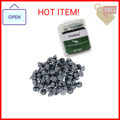 100Pcs Rubber Glass Stopper Self Healing Injection Ports Inoculation - View #5