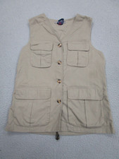 Exofficio Vest Womens Small Beige Travel Hike Safari Cargo Camp Gilet Jacket