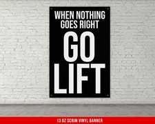 Inspirational Gym Banner - Motivational Fitness Wall Art