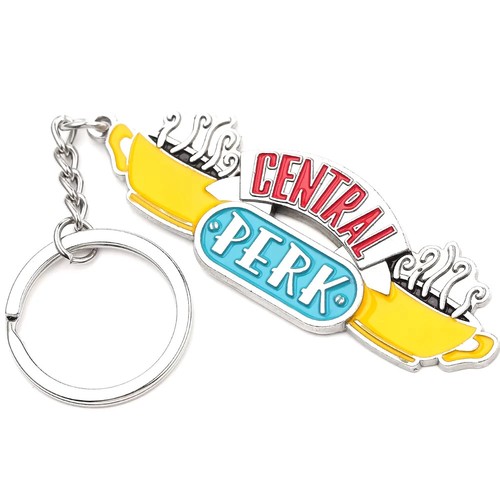 Friends Keyring TV Show CENTRAL PERK Keychain Two-Sided F.R.I.E.N.D.S UK Seller - Foto 4 di 5