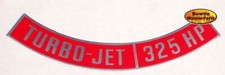 396 Turbojet 325 Hp Air Cleaner Decal 6570 Chevelle Camaro Chevy 325hp 396 Turbojet 325 Hp Air Cleaner Decal 6570 Chevelle Camaro Chevy 325hp