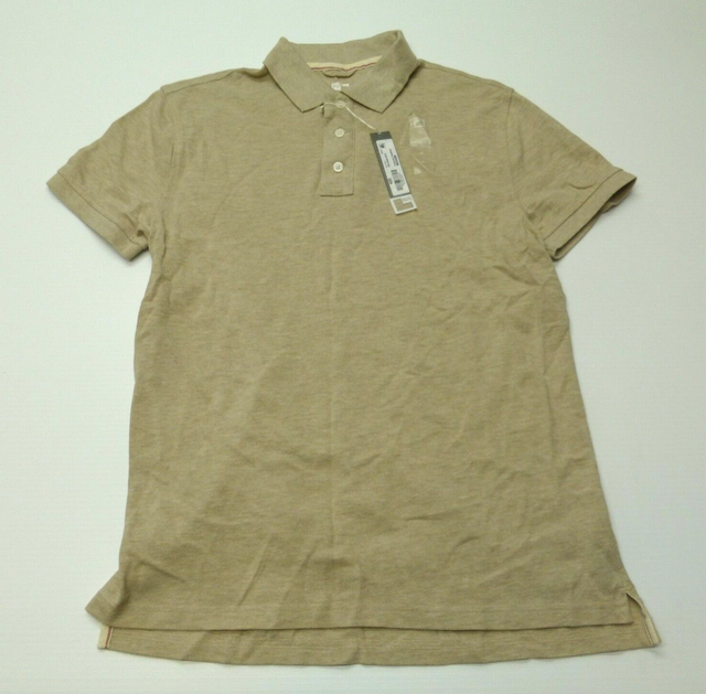 JCPenney Mens Size Small Oatmeal Colored Mesh Polo Shirt New eBay