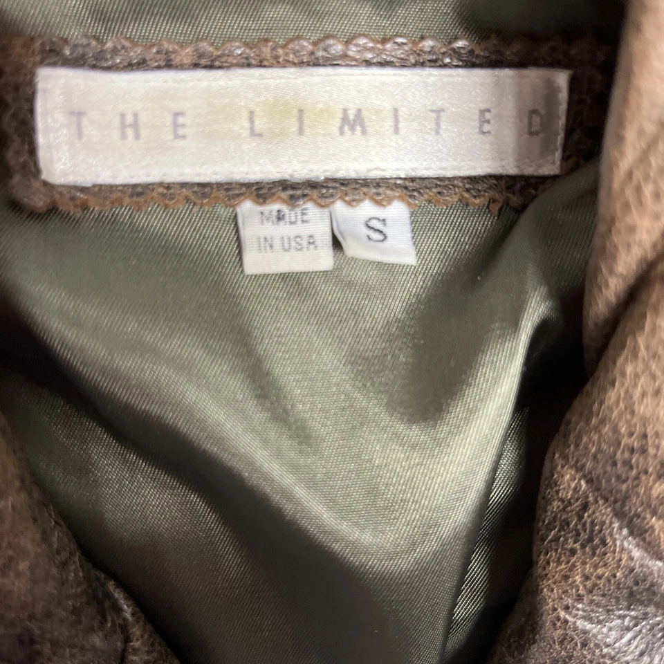 Chaqueta motera de cuero The Limited para mujer? Talla Pequeña *Ver Descripción Foto 3 de 4