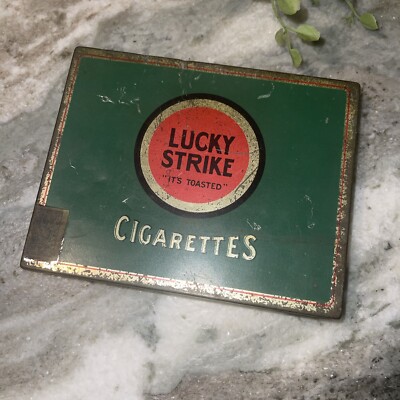 Lucky Strike Vintage Green Cigarette Tin “it's Toasted” -D | eBay