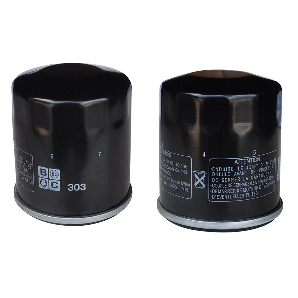 2 pcs Motorcycle Oil Filter For Kawasaki ZX1002 20 ZX-10R 06-20 ZX
