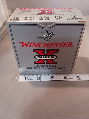 WINCHESTER   SUPER X LEAD SHOT HIGH BRASS GAME LOADS       BOX ONLY