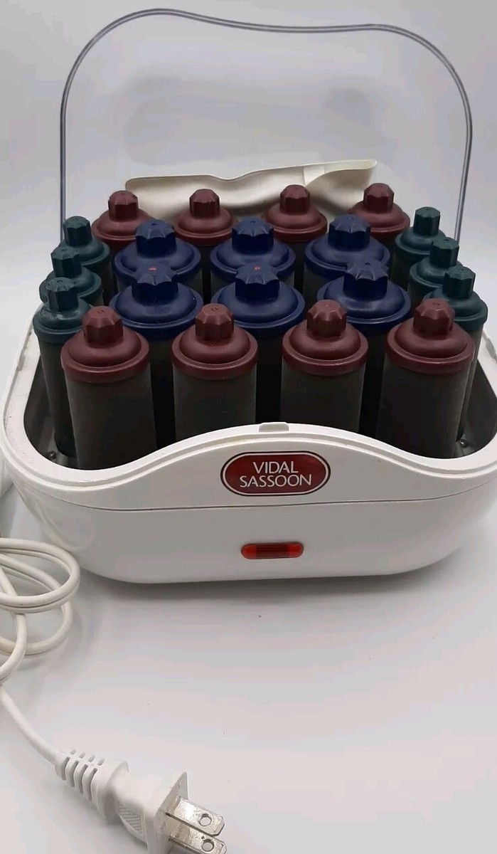 Vidal Sassoon VS334-F Hair 20 Hot Rollers Clips Vintage Working