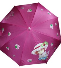 Vintage Strawberry Shortcake Pink Child Size Umbrella Y2K, Early 2000s, RARE