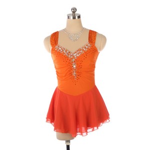 orange skating dress Amazon.com: LIUHUO Figure Skating Dress Orange Backless Sleeveless Double Skirt Girls Competition Performance : Clothing, Shoes & Jewelry