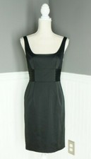Ann Taylor Shaped Sheath Dress Size 0 Career LBD (17" chest 36" shoulder to hem)