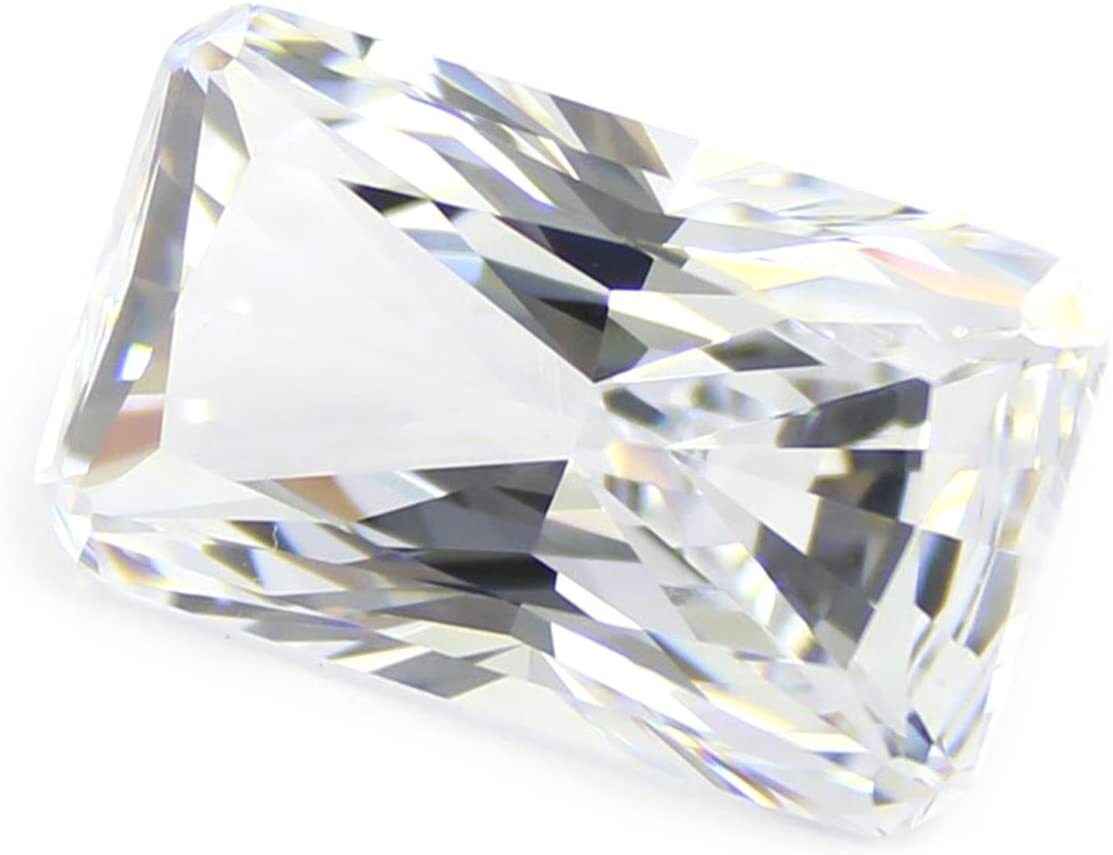 100x Weiße Zirkonia Steine 2x3mm Oval - AAA Qualität Diamantschnitt